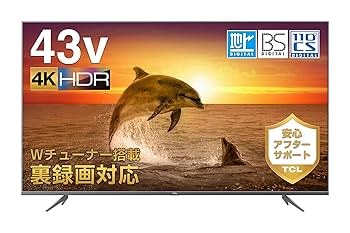 Amazon.co.jp: TCL 43V型 4K対応 液晶テレビ 43K601U HDR搭載